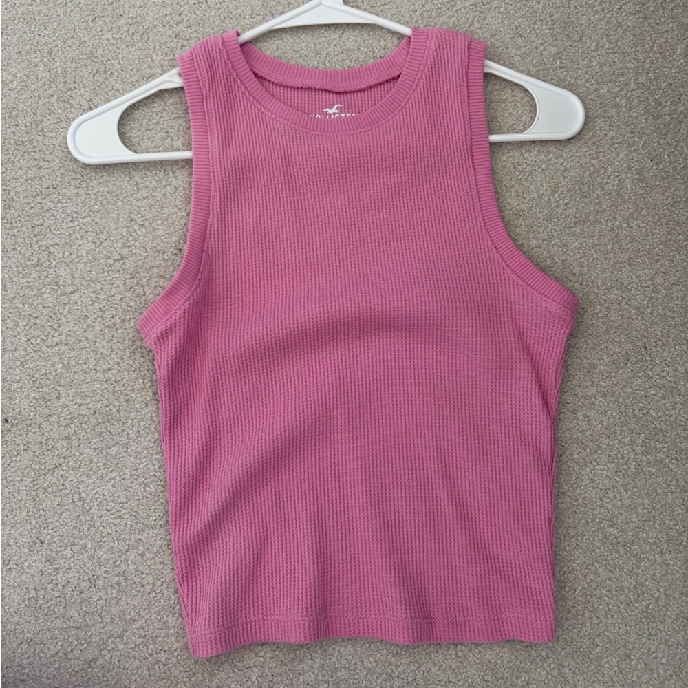 Hollister Ribbed Pink Tank Top